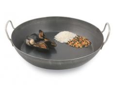 World Cuisine Paella-Pfanne, Stahl, 2,2 cm, Schwarz 7.88in schwarz