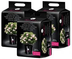 Bloombux Rhododendronerde 3x20 Liter – für Rhododendren, Buchsbaum, Heide, Blaubeeren und Azaleen