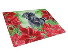 Carolines Treasures CK1308LCB Riesenschnauzer Schneidebrett, groß, Weihnachtsstern