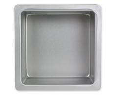 PME SQR093 Quadratische Backform aus eloxiertem Aluminium, 229 x 229 x 76 mm, Silver, 23 x 23 x 7.5 cm