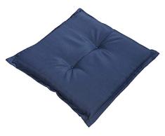 Dehner Sitzkissen Tulum, ca. 50 x 50 x 6 cm, Polyester, blau