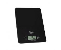 Teesa TSA0804 Digitale Küchenwaage mit großer LCD-Anzeige, 4 g / 5 Kg, schwarz