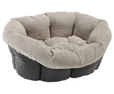 Ferplast Sofa Prestige 6 Kissen Bett für Hunde und Katzen Bezug/Synthetik Stoff, 73 x 55 x 27 cm, Burgund