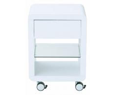 Phoenix 808806WE Rollcontainer hochglanz, 1 Schublade, 1 Ablagefach Prana
