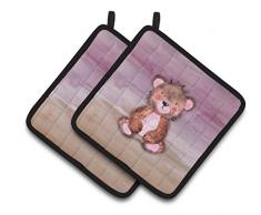 Caroline s Treasures bb7441pthd Bear Cub Watercolor verziert Topflappen, 19,1 x 19,1 cm Multicolor