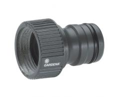 Gardena Profi-System-Hahnstück: Hahnverbinder für Wasserhähne mit 26.5 mm (G 3/4 Zoll)-Gewinde, Hahnanschluss für höheren Wasserdurchfluss (2801-20)