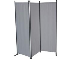Angerer 3-TLG. Swingtex Paravent, hellgrau