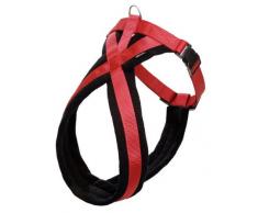 Karlie Flamingo 65440 Art Sportiv Plus Geschirr Cross 25 mm 84-120 cm schwarz/rot