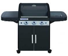 Campingaz Gasgrill 3/4 Series Classic EXSE, BBQ Grillwagen mit 3/4 Edelstahlbrennern und Seitenkocher, Standgrill mit Deckel und Thermometer, InstaClean Reinigungssystem und Culinary Modular System