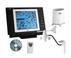 TFA Dostmann Nexus Funk Wetterstation, 35.1075, mit Wind- und Regenmesser, Wetterbeobachtung, Wetter-Aufzeichnung, schwarz