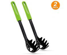 Ram Pro Spaghettigabel aus hitzebeständigem Nylon mit Kunststoffgriff, ideal für antihaftbeschichtete Töpfe und Pfannen grün