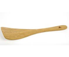 Bérard Gebogener Wender Küchenhelfer, Olivenholz, Holz, 32 x 8 x 0,7 cm