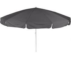 beo 141079 Dralon Sonnenschirm, Durchmesser 240 cm, mittel grau