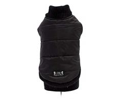 Trilly tutti Brilli Steppdecke, synthetisch, wasserabweisend, mit Profilen aus Gerippter Wolle, Schwarz, S/M – 1 Produkt