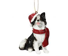 Design Toscano Christbaumschmuck, Border-Collie