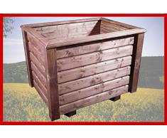 SchwibboLa Pflanzkasten Hochwertiger ClassiV lasiert Palisander Außenmaße 90 x 30 x 40 cm Blumenkasten Hochbeet Pflanztrog Nr. PK-739-A9, Holz