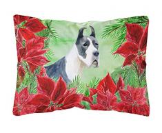 Carolines Treasures CK1292PW1216 Harlekin Dane Outdoor Leinenkissen, Weihnachtsstern