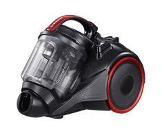 Samsung VC07K41F0VR CycloneForce Plus VC4100 Staubsauger ohne Beutel, 2 Bürsten, 190 W, Rot [Energieklasse A]