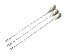 Richohome 12 Inches Stainless Steel Mixing Spoon,Twist-Neck Bar Spoons, Bar Cocktail Shaker Spoon by Richohome