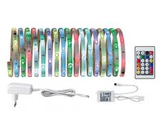 Paulmann 704.80 Function Digital LED Strip Set 5m RGB 14W 230/12V Niedervolt 24VA Weiß Kunststoff 70480 Lichtband Lichtstreifen Lichtschlauch