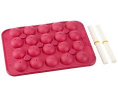 Birkmann 250550 CakePop Baker Backform, Silikon, pink, 27