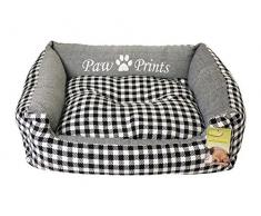 Cheeko S. McClean Checker Bett, 77 cm, 79 cm, schwarz