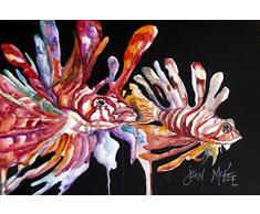 Caroline s Treasures jmk1114plmt Rotfeuerfisch Stoff Tisch-Sets, multicolor