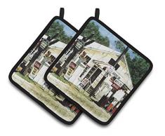 Caroline s Treasures Garcia s Lebensmittels Paar Topflappen 8130pthd, 7.5hx7.5 W, multicolor