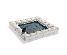 Pigro Felice ModulAir Schwimmende Hängematte, PVC-Kunststoff, Steingrau, 130 x 130 x 18 cm