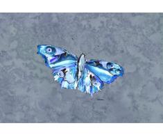 Caroline s Treasures 8856plmt Schmetterling auf Grau Stoff Tisch-Sets, multicolor