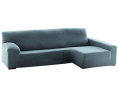 Dam Sofa Überwurf Chaise Longue 240 cm. rechts Frontalsicht - Fb. 06-grau