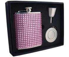 VisolKylie Bling Stellar Flachmann, Geschenkset, 170 ml, Pink