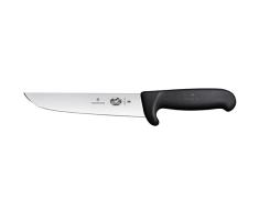 Victorinox Küchenmesser Fibrox Safety Nose Schlacht-undBankmesserNorm.Schl.schwarz18cm 18 cm Messer, 0, Schwarz, STANDARD