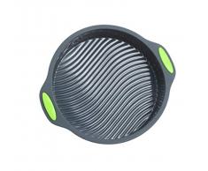 Megrocle Silikonform für Kuchenform, rund, antihaftbeschichtet, wiederverwendbar, BPA-frei, 22,9 cm 9 Inch grau