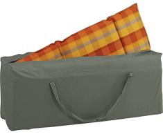 Stern Schutzhülle für Gartenmöbel, Aufbewahrungstasche für Auflagen, uni grau, 125 x 32 x 50 cm, 0,8 ml, 454819