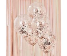 Ginger Ray Mix It Up Rose Gold Folien-Konfetti gefüllt Ballons Party