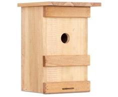 Windhager Nistkasten BIRDY, Vogelhaus Brutkasten Nisthilfe Vogelnistkasten, aus Massivholz, inklusive Aufhängevorrichtung, 17 x 17 x 24,5 cm, 06925