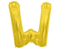 Northstar Folienballon 00270 Buchstabe W, 86,4 cm Gold