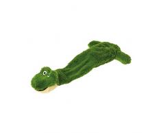 KARLIE Spielzeug SHAKY FROG 50 x 14cm Plüsch mit Quietscher für Hunde