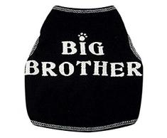 I See Spot Hunde-T-Shirt aus Baumwolle, Größe L, Schwarz