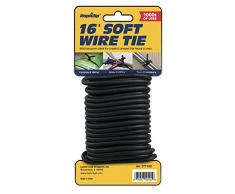 Luster Leaf STT100 Rapiclip Garden Plant Yard Black Soft Wire Twist Tie - 16ft