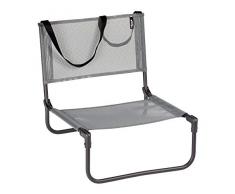 Lafuma Niedriger Klappstuhl für unterwegs, CB, Texplast, Grau, LFM2833-8544