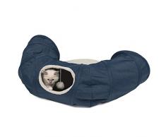 Catit 41995 Vesper Tunnel Mit Schlafkissen Blau, Blau