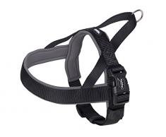 Nobby NORWEGER Geschirr Classic Preno, 38 - 50 cm+36 cm/20 - 25 mm, schwarz/grau