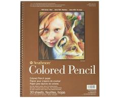 Pro-Art Strathmore Wandbild farbigen Bleistift Spirale Papier Pad 27,9 cm x 35,6 cm, 30 Blatt