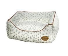 Nobby Komfortbett eckig Alanis, 45 x 40 x 18 cm, leopard grau
