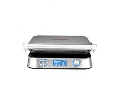 GASTROBACK 42424 Waffeleisen Advanced, 5 Verschiedene Programme, 7 Bräunungsstufen, Steuerung über LCD–Display, 1.600 Wattd Control, Edelstahl, silber