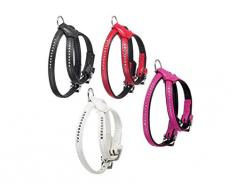 Karlie Art Leather Plus Geschirr, 14 mm, 50-56 cm, pink, Mt.Carlo