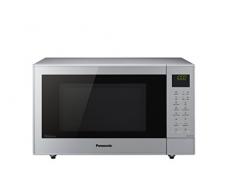 Panasonic NN-CT57 Mikrowelle (1000 Watt, mit Grill und Heißluft, Inverter Mikrowelle, 27 Liter, geringe Bautiefe) silber