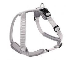 HUNTER Neopren Geschirr für Hunde, Nylon, gepolstert mit Neopren, für Sport und Freizeit S, grau